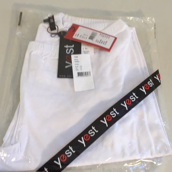 Yest Insider 8504 Stretch White Capris Leggings Activewear Size 14 - Picture 10 of 16